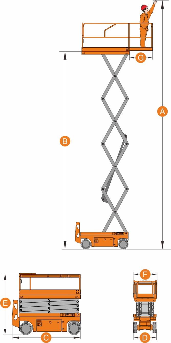 自行走剪叉式高空作业平台JCPT0807HD步骤