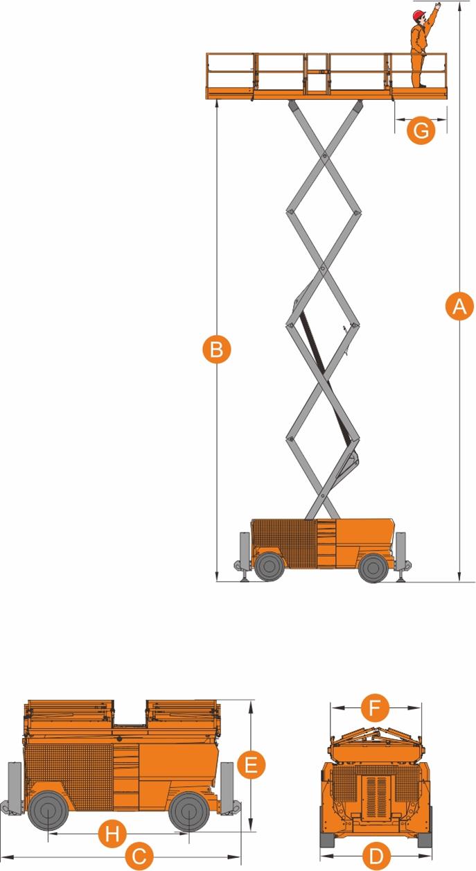 高空作业平台自行走剪叉式JCPT1823RT步骤